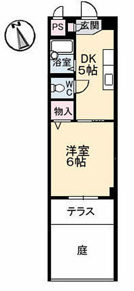 それいゆ ｜広島県安芸郡府中町桃山1丁目(賃貸アパート1DK・1階・24.15㎡)の写真 その2