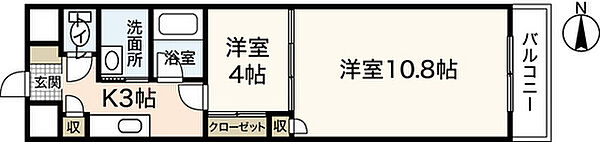 広島県広島市中区鉄砲町(賃貸マンション2K・8階・39.67㎡)の写真 その2