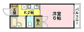 コーポ船越 105 ｜ 広島県広島市安芸区船越2丁目（賃貸アパート1K・1階・21.46㎡） その2