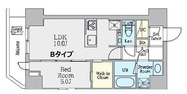 クレストコート上野 1202｜東京都台東区北上野2丁目(賃貸マンション1LDK・12階・41.28㎡)の写真 その2