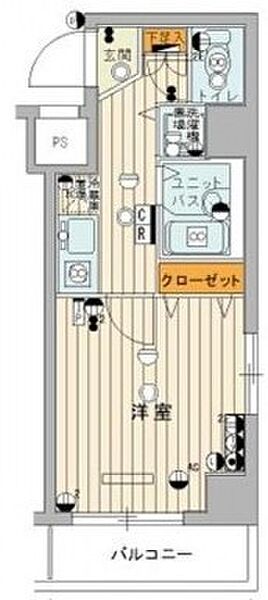 スカイコートヌーベル中村橋 ｜東京都練馬区貫井1丁目(賃貸マンション1K・3階・22.63㎡)の写真 その2