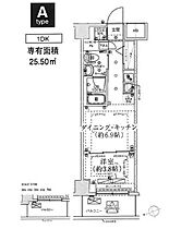 スパシエ千住大橋 306 ｜ 東京都足立区千住河原町3-7（賃貸マンション1DK・3階・25.50㎡） その2