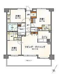 アイ・プレイス稲毛サードコート 3LDKの間取図画像