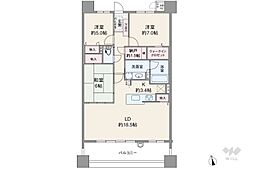 ライオンズ長久手サザンマークス 3LDKの間取図画像