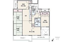 三井上社ハイツ 4LDKの間取図画像