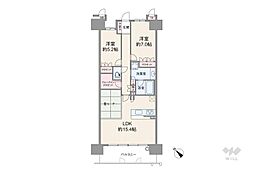 セントアイナ藤が丘ヴァロ棟 3LDKの間取図画像