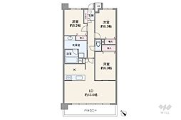 グローリアス本郷 3LDKの間取図画像