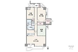 藤和シティコープ一社 3LDKの間取図画像