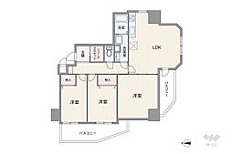 ユニーブル神丘 3LDKの間取図画像