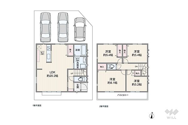間取りを拡大表示