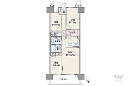 セントアイナ藤が丘ヴァロ棟 3LDKの間取図画像