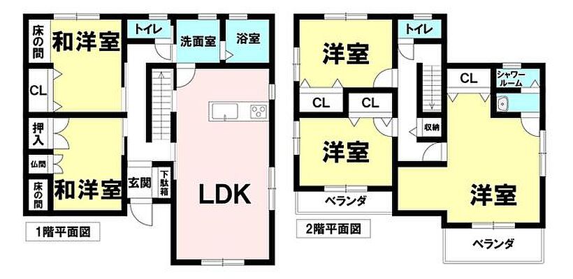 間取り 各務原市蘇原青雲町1丁目 中古戸建