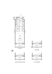 RELUXIA GRANDE 川崎 1Kの間取図画像