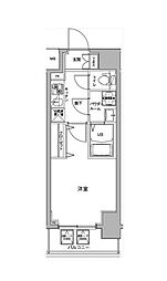 ジェノヴィア川崎駅グリーンヴェール 1Kの間取図画像