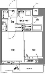 パティーナ京急蒲田 2Kの間取図画像