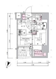 SYFORME SHINKOYASU 1DKの間取図画像