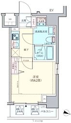 ロアール横浜南 1Kの間取図画像