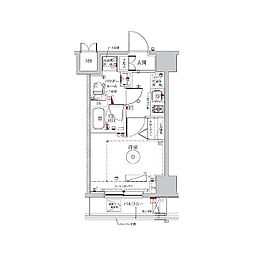 LUMEED横濱南 1Kの間取図画像