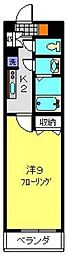 シーサイドテラス 1Kの間取図画像