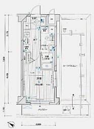 メインステージ川崎3 1Kの間取図画像