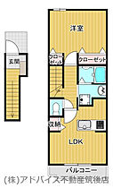 レジデンス稲富Ｂ 204 ｜ 福岡県八女市稲富65（賃貸アパート1LDK・2階・42.80㎡） その2