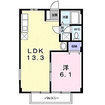 福岡県八女郡広川町大字新代（賃貸アパート1LDK・2階・40.04㎡） その2