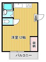 福岡県筑後市大字尾島（賃貸アパート1R・3階・25.25㎡） その2