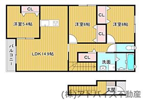 Lbloom馬場 201 ｜ 福岡県八女市馬場213-2（賃貸アパート3LDK・2階・75.45㎡） その2