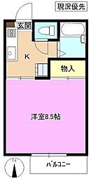 ディアスさくらN 1Kの間取図画像