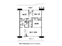サーパス青柳町 3LDKの間取図画像