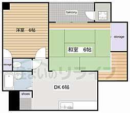 都営浅草線 本所吾妻橋駅 徒歩3分の賃貸マンション 1階2DKの間取り