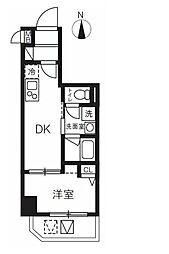 東京メトロ日比谷線 入谷駅 徒歩5分の賃貸マンション 4階1DKの間取り