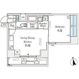 間取図画像 1LDK