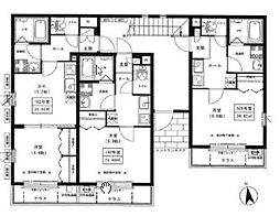 東京メトロ日比谷線 三ノ輪駅 徒歩9分の賃貸マンション 3階1DKの間取り