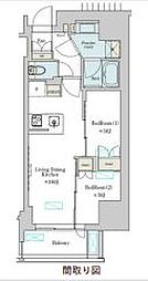 Brillia　ist　上野稲荷町 2階2LDKの間取り