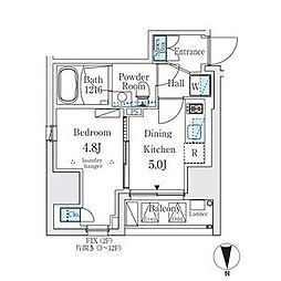 東京メトロ日比谷線 秋葉原駅 徒歩3分の賃貸マンション 10階1DKの間取り