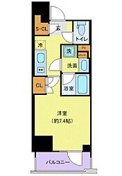BRANSIESTA浅草雷門 1Kの間取図画像