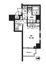 パークキューブ神田 3階1Kの間取り