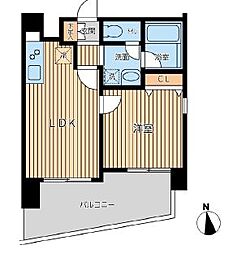 オーキッドレジデンス三ノ輪II（ニーシティアパートメンツ三ノ輪 802 8階1LDKの間取り