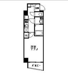 東武伊勢崎線 曳舟駅 徒歩9分の賃貸マンション 4階1Kの間取り