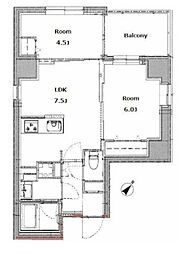 東京メトロ日比谷線 入谷駅 徒歩4分の賃貸マンション 7階1SLDKの間取り