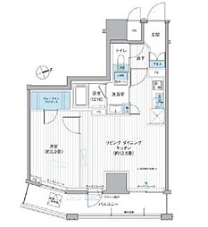 栖浅草蔵前 1LDKの間取図画像