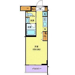 ジェノヴィア東向島3スカイガーデン ワンルームの間取図画像