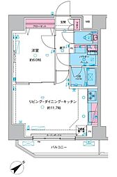 台東区千束4丁目マンション 1LDKの間取図画像