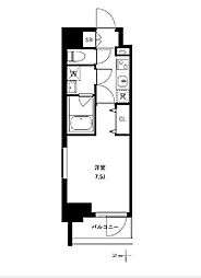 アーバンパーク浅草2 1Kの間取図画像
