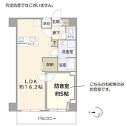 ディアレイシャス本所吾妻橋 1LDKの間取図画像