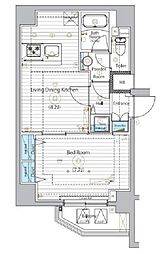 MAXIV浅草ミライズ 1LDKの間取図画像