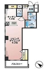 ライオンズマンション隅田公園 ワンルームの間取図画像