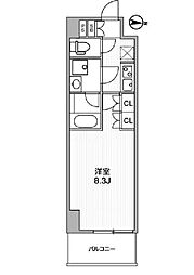 アーバンパーク浅草 1Kの間取図画像