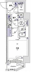 ルクシェール東向島 1Kの間取図画像